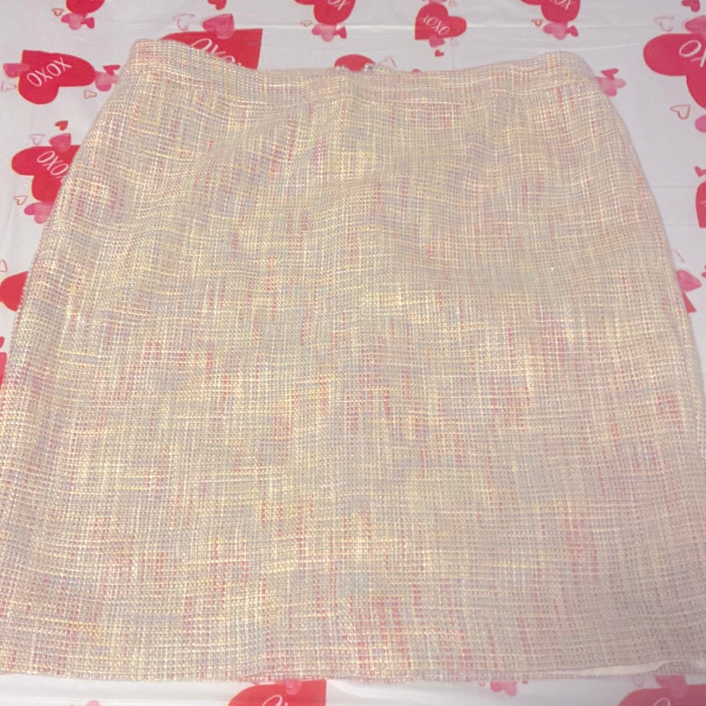 Ann Taylor multicolored tweed skirt size 8P